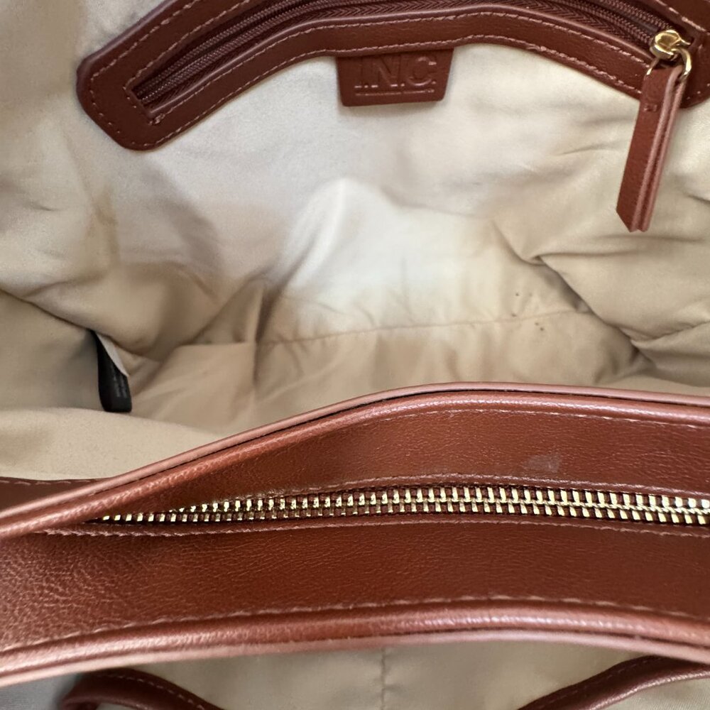 INC Handbag with Modern Chunky Chain Detail - Picture 8 of 13